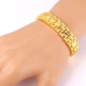 ⚡SALE!!!!13MM Men's 18K Gold Plated Heart Bracelet